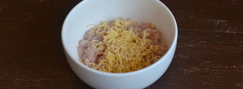 куриные фрикадельки с сыром. Шаг 2