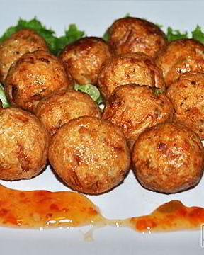 Куриные фрикадельки во фритюре