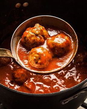 Мясные фрикадельки с подливкой