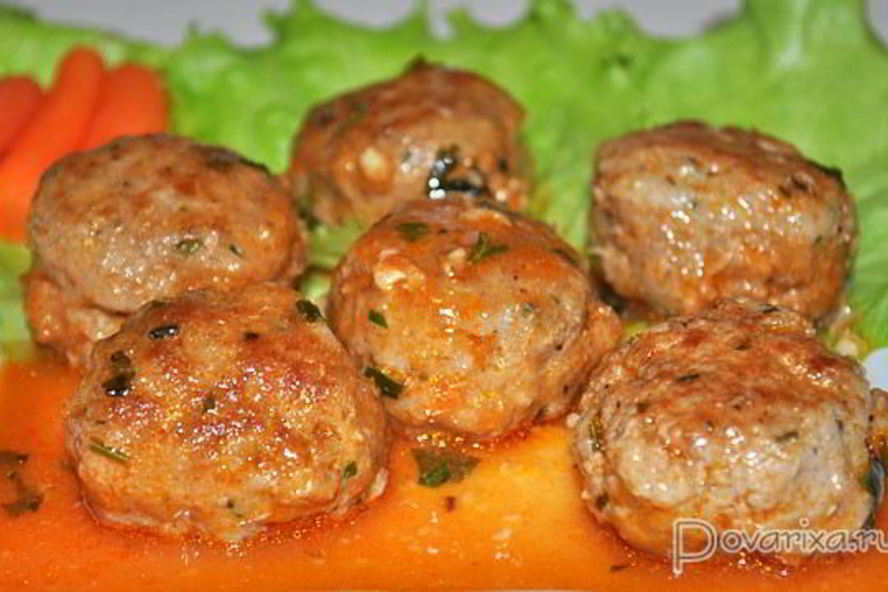 Рецепт пикантные фрикадельки в соусе
