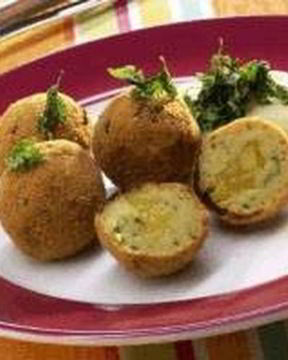 Рыбные фрикадельки с манговой начинкой