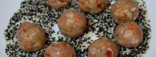 закусочные куриные фрикадельки в кунжуте. Шаг 5