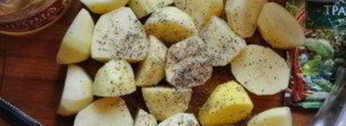 запеченный картофель с фрикадельками. Шаг 3