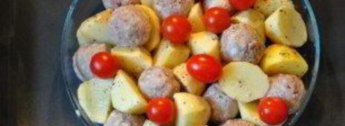 запеченный картофель с фрикадельками. Шаг 5