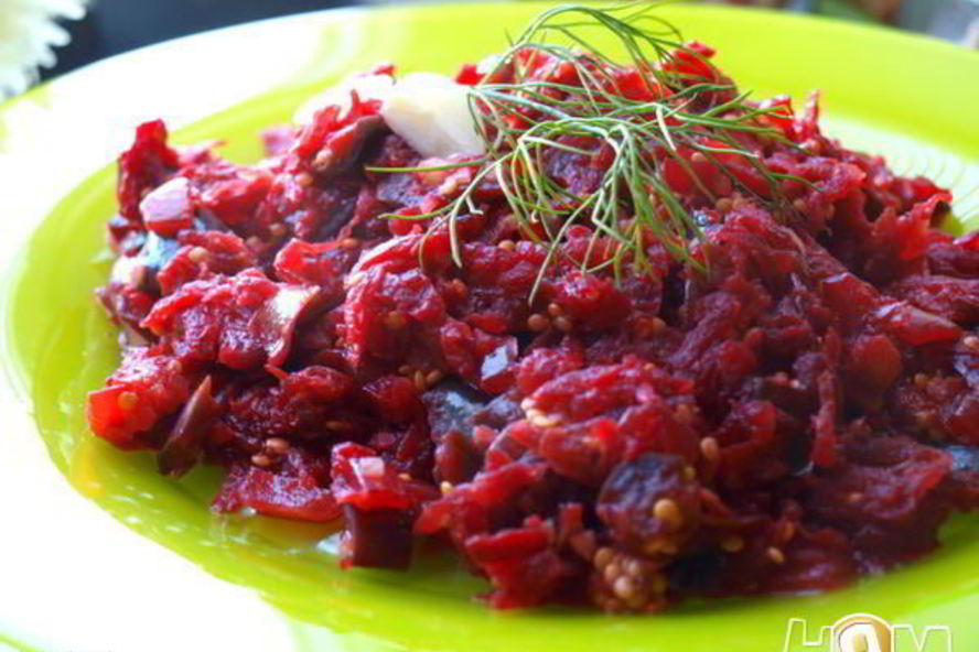 Рецепт гарнир из свеклы и баклажанов