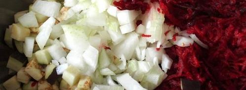 гарнир из свеклы и баклажанов. Шаг 3