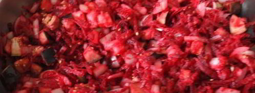 гарнир из свеклы и баклажанов. Шаг 4