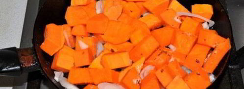 гарнир из тыквы со сметаной к мясу. Шаг 3