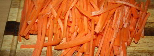 бурый рис с овощами и соевым мясом. Шаг 2