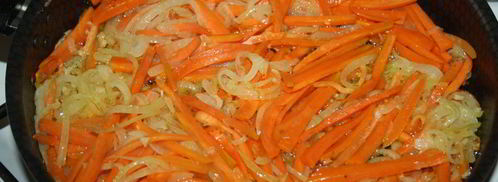 бурый рис с овощами и соевым мясом. Шаг 4