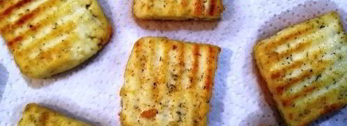 чечевица с лисичками и жареным адыгейским сыром. Шаг 13