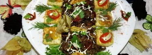 чечевица с лисичками и жареным адыгейским сыром. Шаг 15