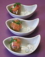 Картофель мини с семгой