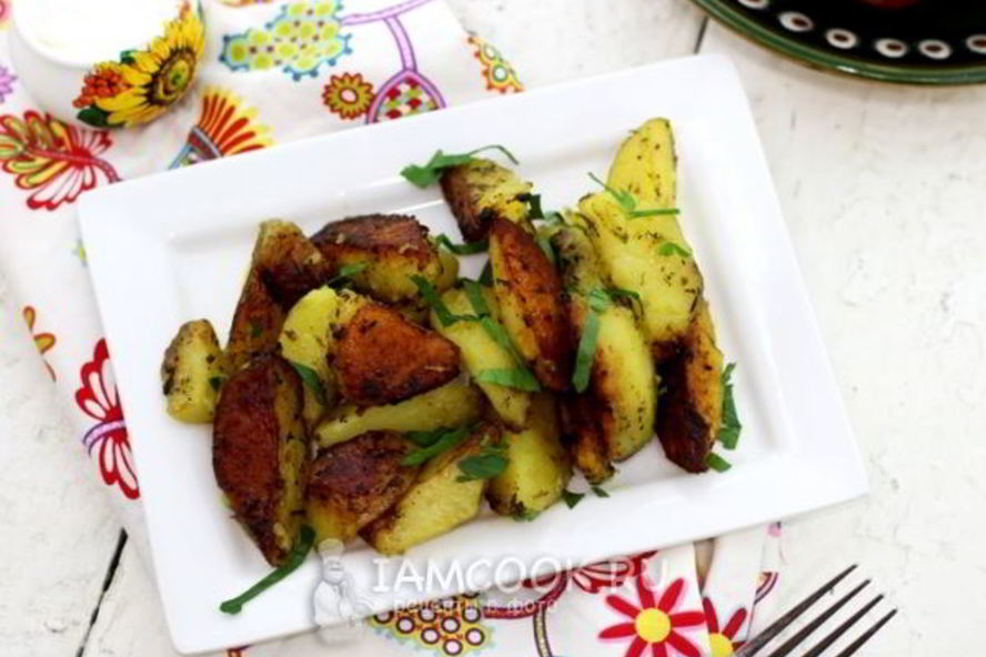 Рецепт картофель по-деревенски в мультиварке