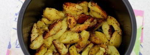 картофель по-деревенски в мультиварке. Шаг 10