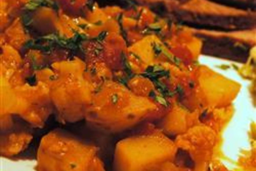 Рецепт картофель с чечевицей по-мадрасски