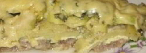 картофель с фаршем и кабачками. Шаг 6