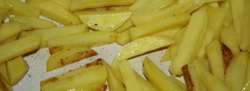 картофель с грецким орехом, кинзой и чесноком. Шаг 2