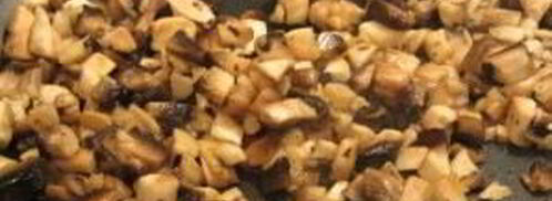 картофель с грибами и мясом. Шаг 3