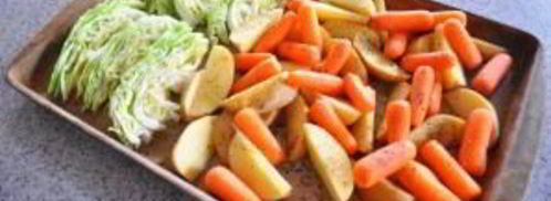 картофель с капустой в духовке. Шаг 5