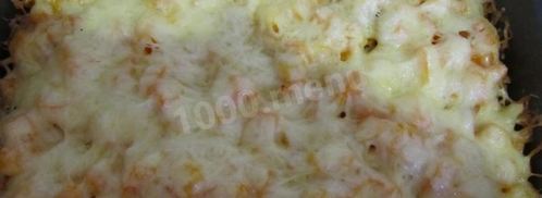 картофель с сосиской в духовке. Шаг 13