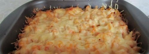 картофель с сосиской в духовке. Шаг 14