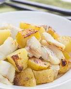 Картофель с треской