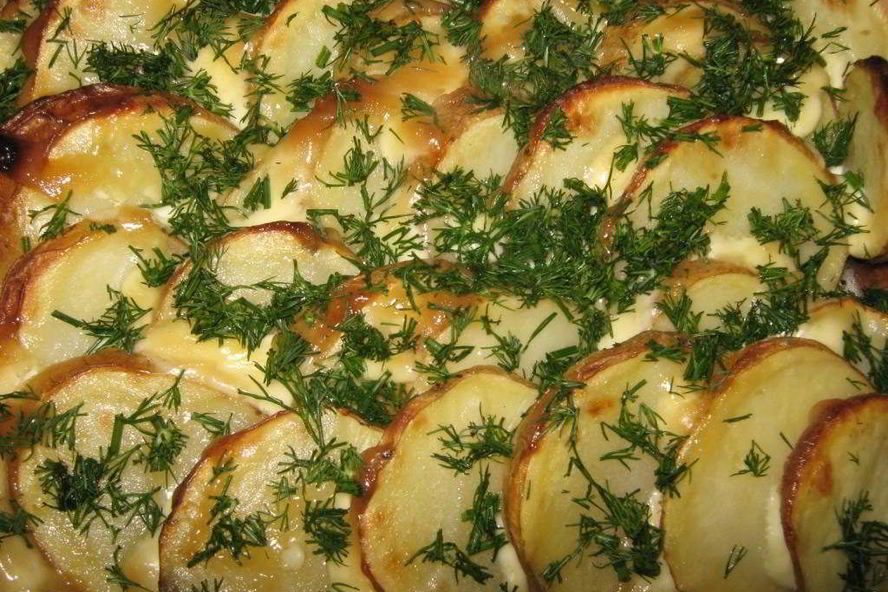 Рецепт картофель в духовке с майонезом