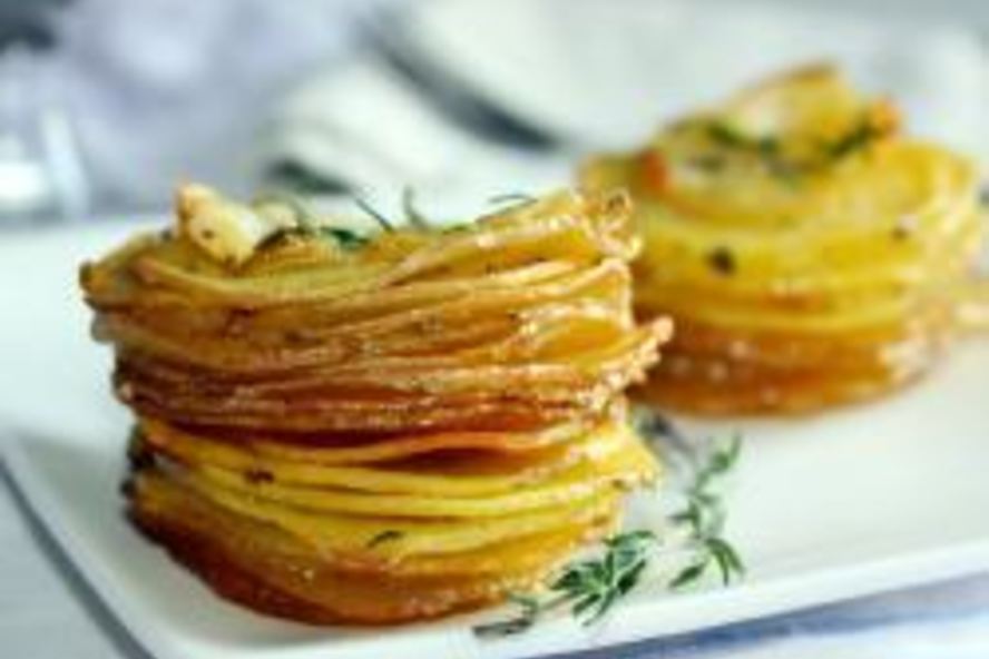 Рецепт картофель запеченный в формочках для кексов