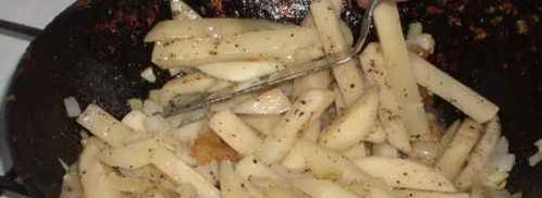 картофель жареный с мясом. Шаг 15