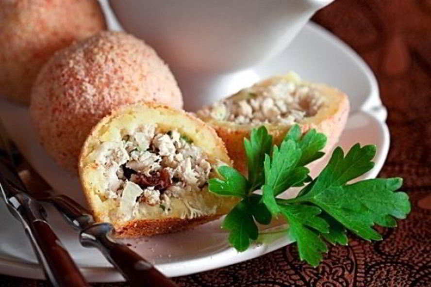 Рецепт картофельные крокеты с грибами