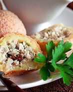 Картофельные крокеты с грибами