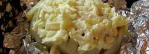 картошка с колбасой и сыром в духовке. Шаг 6