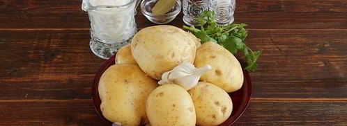 картошка с майонезом и чесноком в духовке. Шаг 2