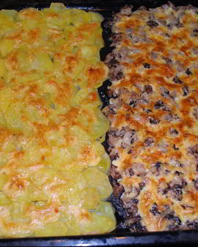 Картошка со сморчками в духовке