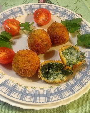 Крокеты из шпината с сыром