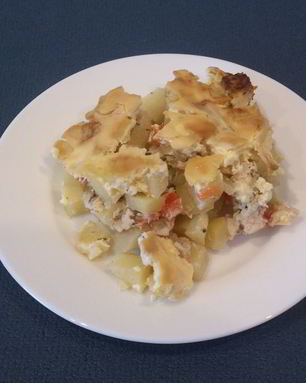 Молодой картофель с курицей