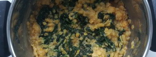 пряная чечевица со шпинатом. Шаг 3