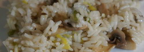 рис басмати с грибами и луком пореем. Шаг 3