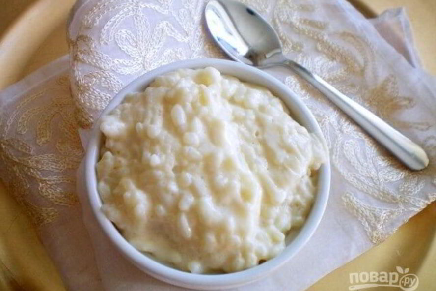 Рецепт рис на молоке