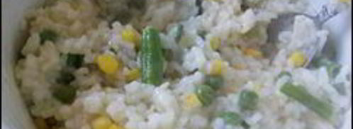 рис с горошком, кукурузой и стручковой фасолью. Шаг 5