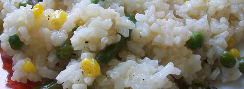 рис с горошком, кукурузой и стручковой фасолью. Шаг 6