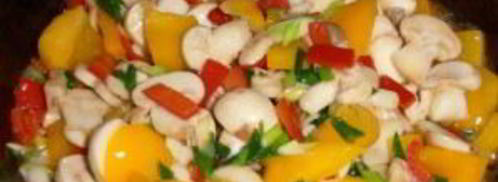 рис с грибами и овощами. Шаг 11