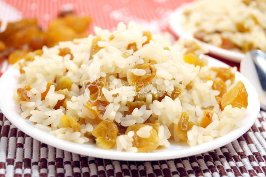 Рецепт рис с изюмом