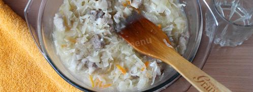 рис с капустой и мясом. Шаг 5