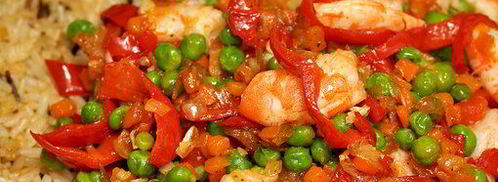 рис с креветками и зеленым горошком. Шаг 12