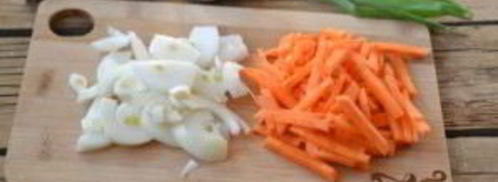 рис с креветками. Шаг 2