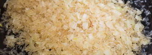 рис с куриной печенью и грибами. Шаг 5