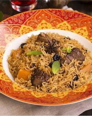 Рис с мясом ягненка и тмином