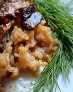 Рис с сушеными грибами